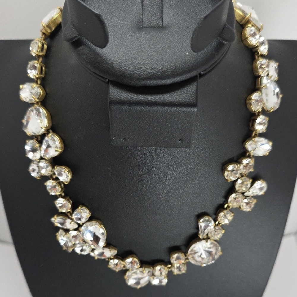 J. Crew Gold Crystal Necklace - Picture 11 of 11